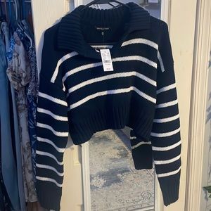 Pacsun Cropped Striped Sweater